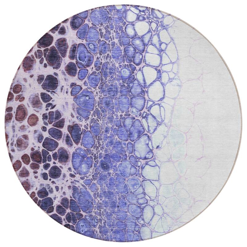 Machine Washable Indoor/ Outdoor Chantille Abstract Cobblestone Rug