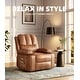 preview thumbnail 1 of 73, Oversized power recliner with heat, massage, 360 degrees swivel, and cup holder. 22" Seat Width Dual-toneretro