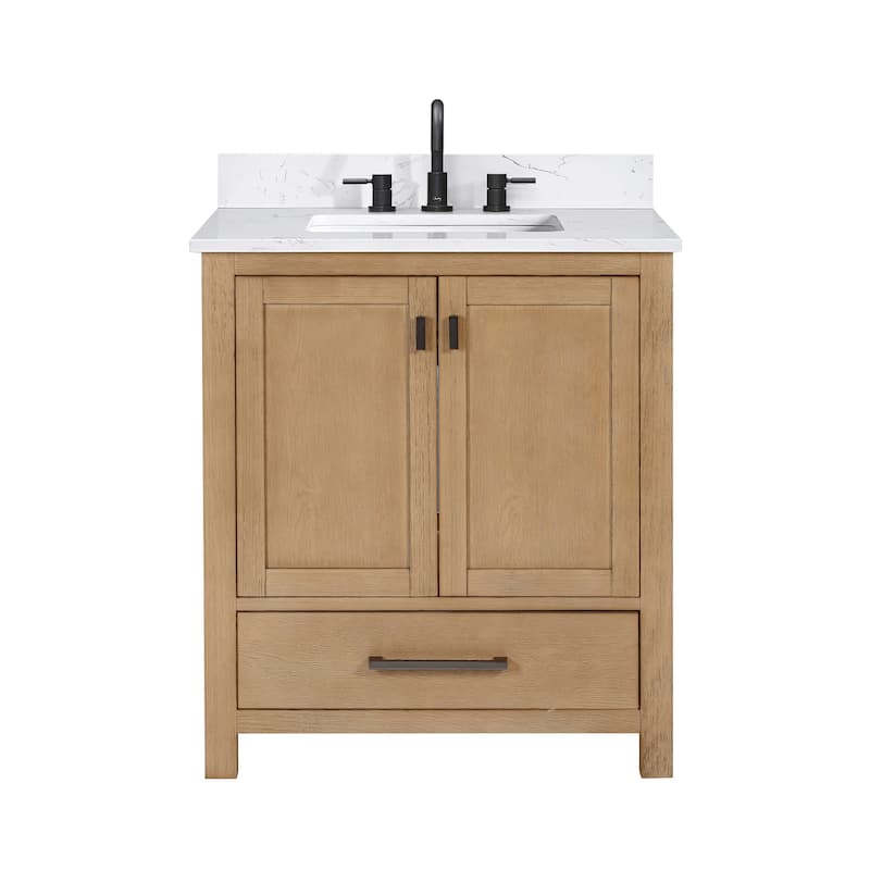 Avanity Modero 30 in. Single Sink Bathroom Vanity with Engineered Stone Top - 31"W x 22"D x 35"H