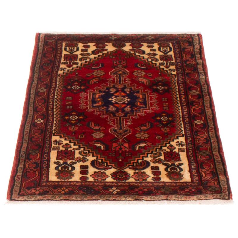 ECARPETGALLERY Hand-knotted Andelz Red Wool Rug - 3'4 x 4'7