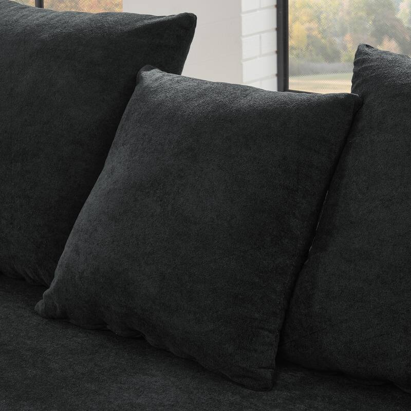 Versatile Modular Sectional Sofa for Various Spaces with Soft Velvet Upholstery