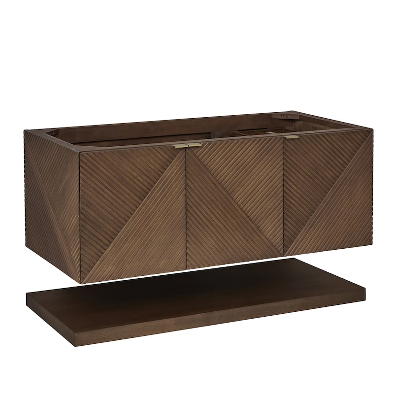 James Martin Vanities Marcello 48" Single Vanity, Chestnut - Base Only - No Top