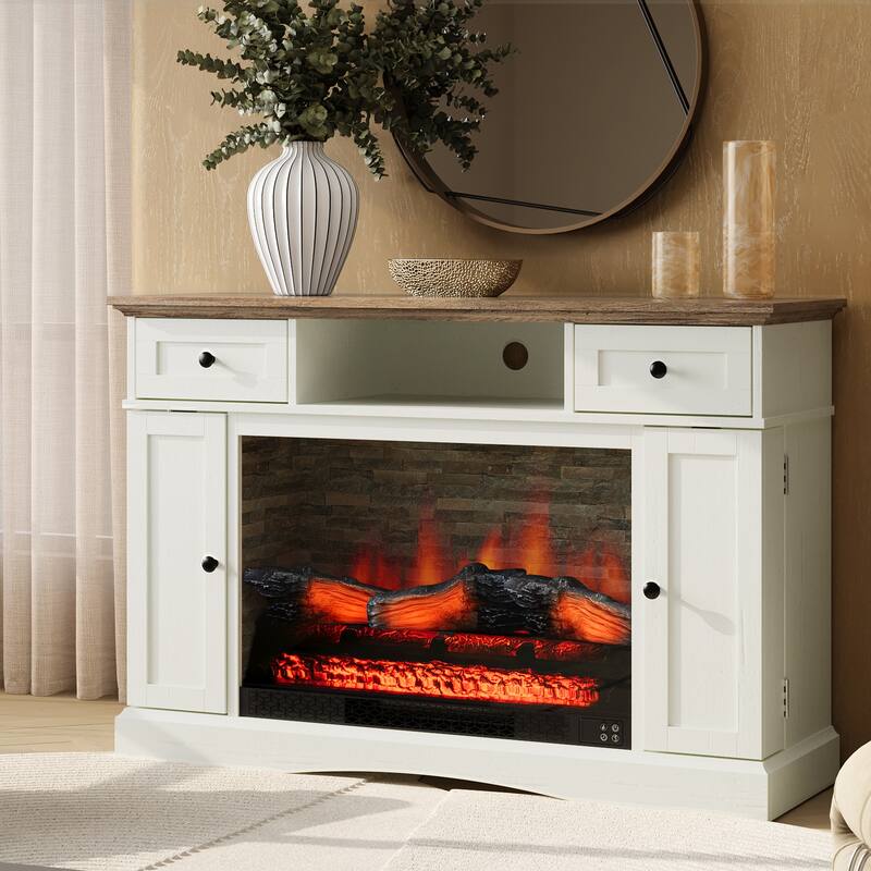 TV Stands with 28'' Fireplace
