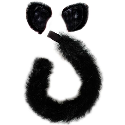 Shop Elope Cat Ears And Tail Accessory Kit Black Black