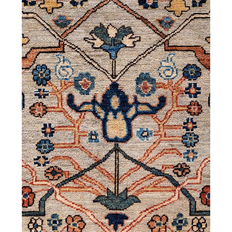 Serapi One-of-a-Kind Hand-Knotted Area Rug - Gray - 7' 10" x 9' 9"