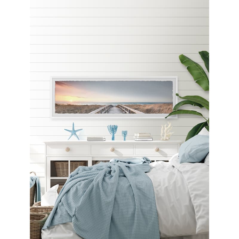 'Cool Sunset' Framed Painting Print