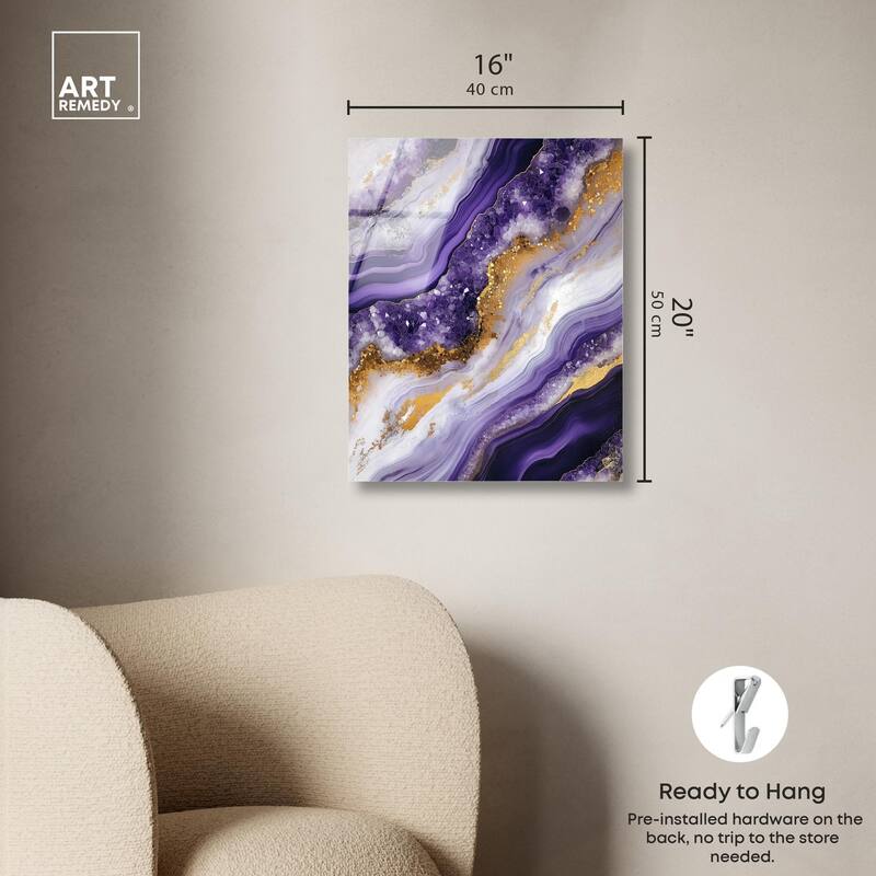 Gemstone Labyrinth I Acrylic by Art Remedy, Ready to Hang