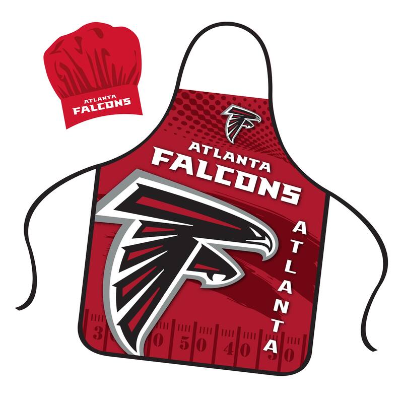 NFL Apron & Chef Hat Set, with Large Team Logo - Atlanta Falcons - 31" x 25"