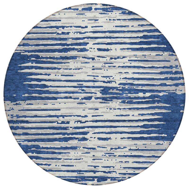 Machine Washable Indoor/ Outdoor Ombre Chantille Abstract Rug