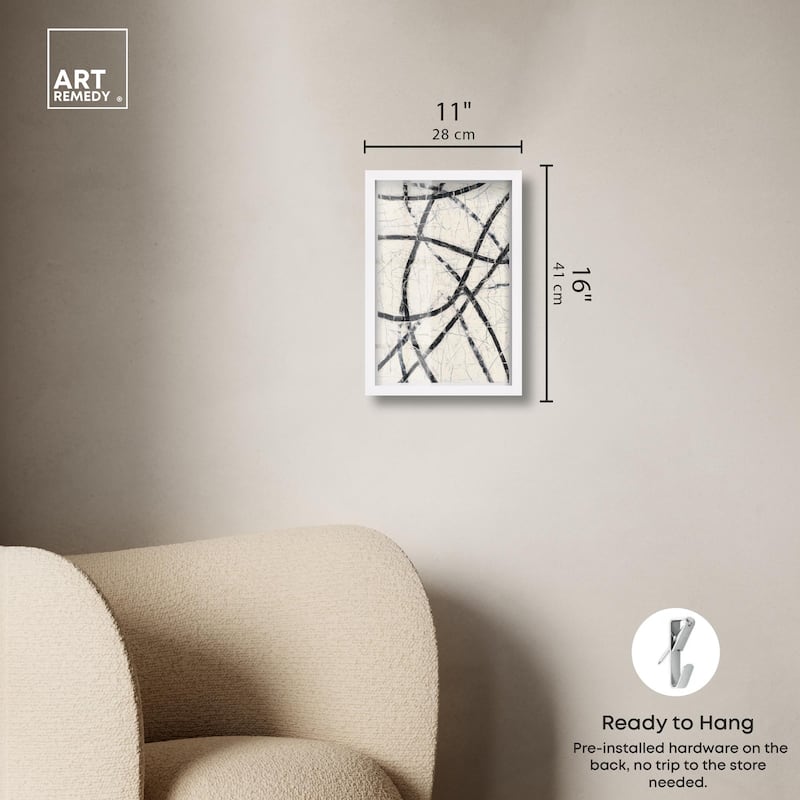 Intersecting Lines II Shadowbox by Art Remedy