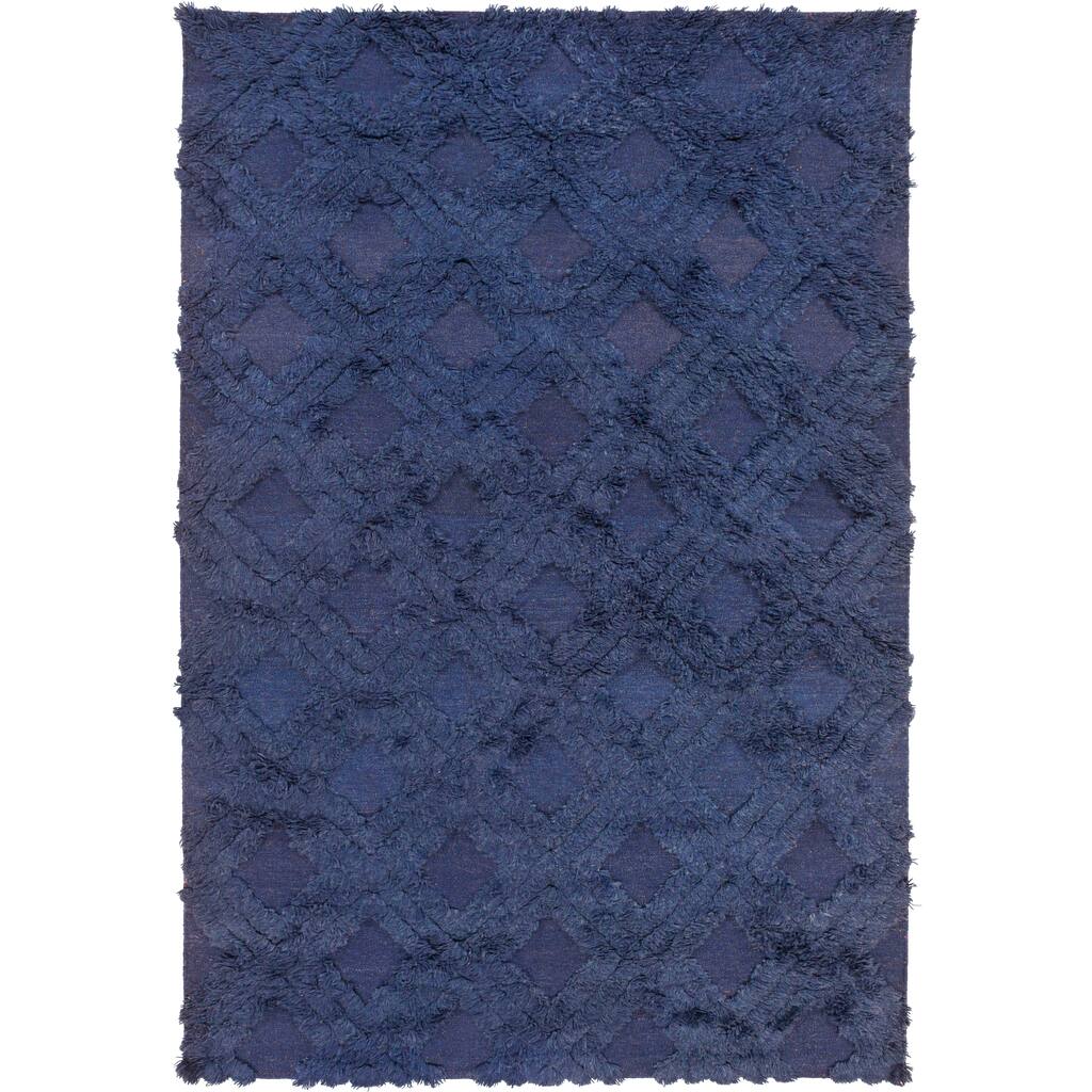 Hand-Woven Lucille Solid Pattern Wool Area Rug