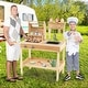 preview thumbnail 4 of 8, Gymax Wooden Barbecue Grill Playset w/ Play Food Grilling Tools &