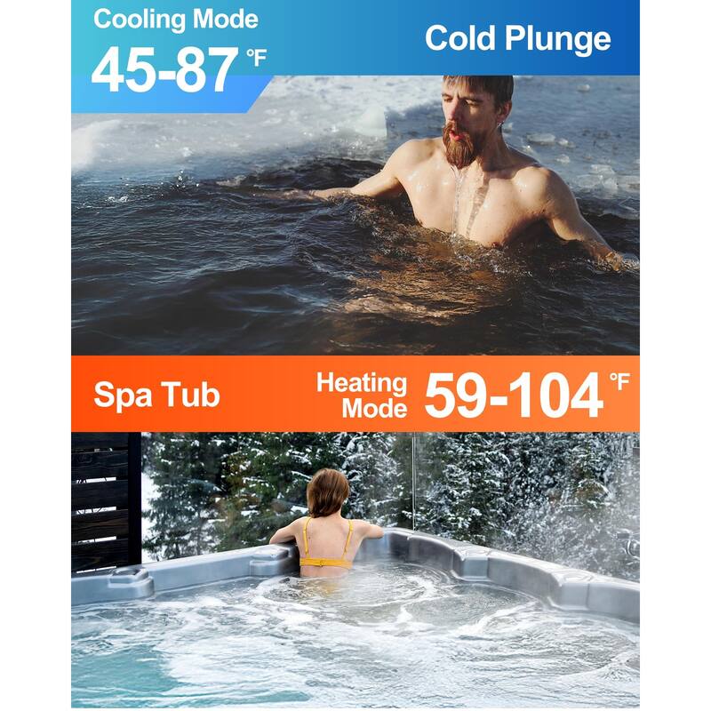 Electric Pool Heat Pump 27000 BTU Pool Heater for 7000 Gallon Pools with WiFi Control