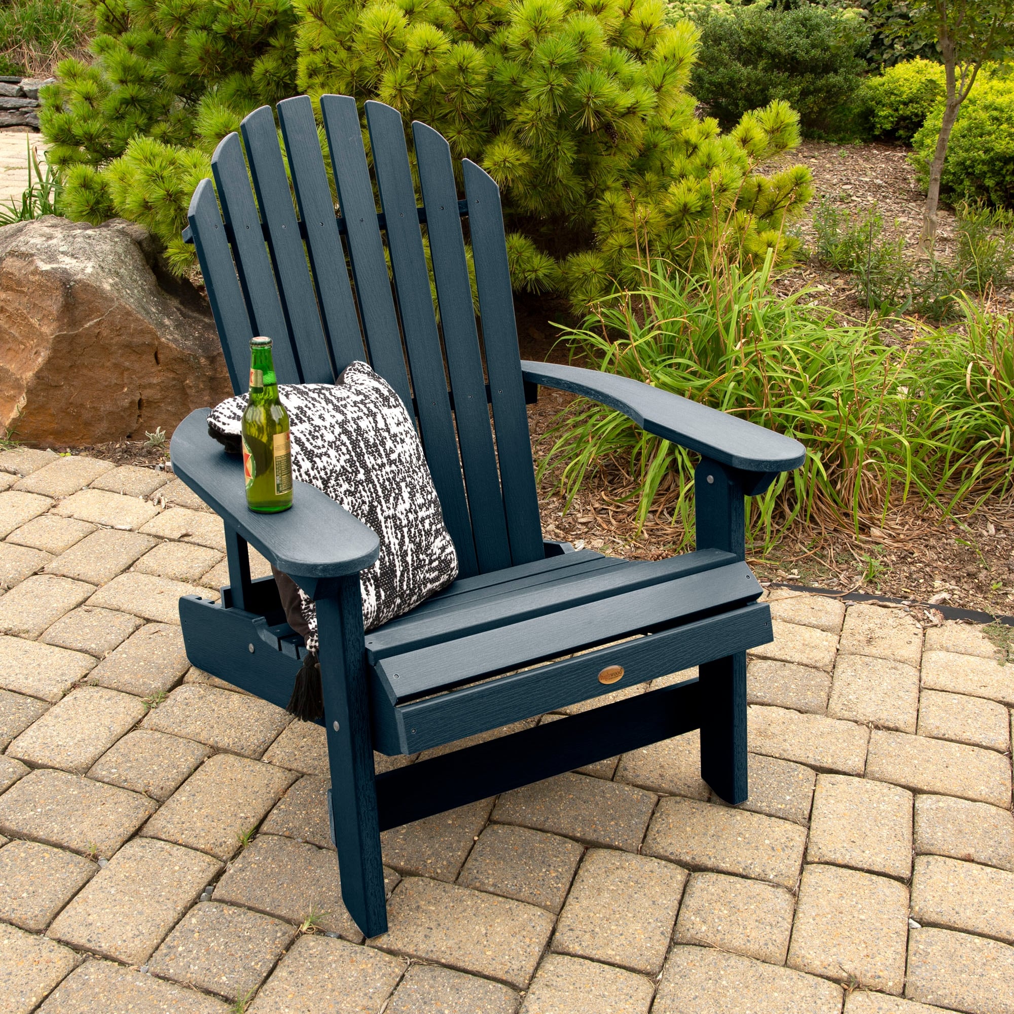 Eco friendly King Size Folding and Reclining Adirondack Chair On