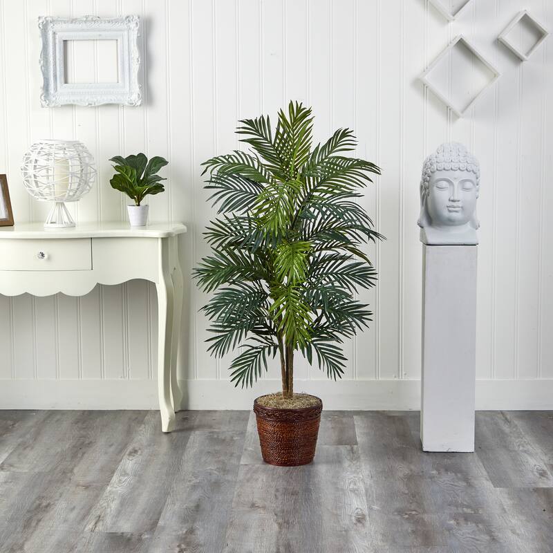 Silk Areca Palm Tree - Green