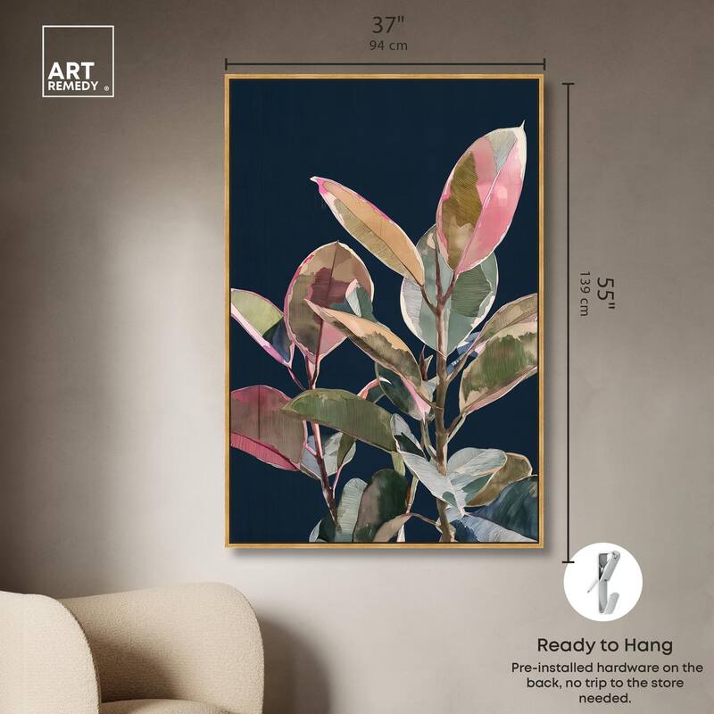 Fuchsia Frond II Canvas by Art Remedy