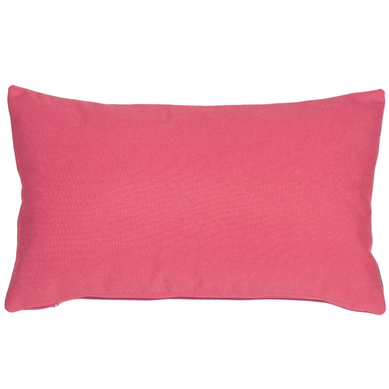 Sunbrella Hot Pink Throw Pillow - 19" x 12"