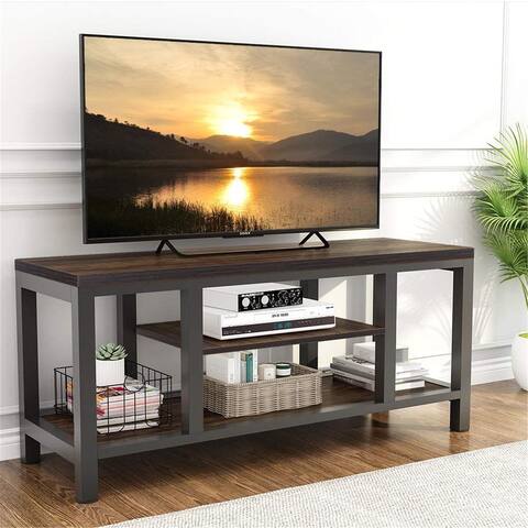 TV Stand, 59 Inches Industrial Rustic Media Stand for 60" TV