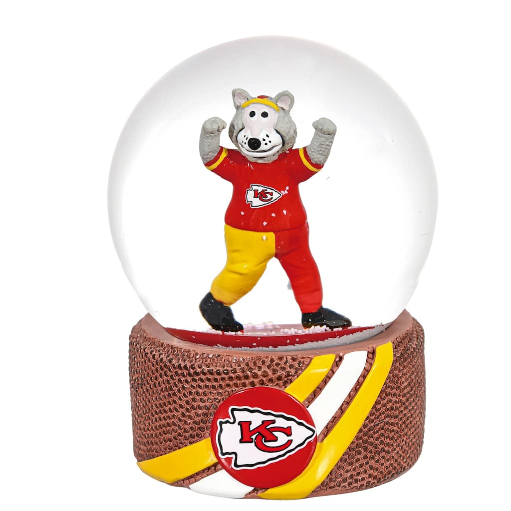 Kansas City Chiefs 5 in. Multicolor Glass Tabletop Snow Globe