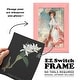 preview thumbnail 5 of 118, Orchid on Slate III -Framed Print w/glass-Cherry Red