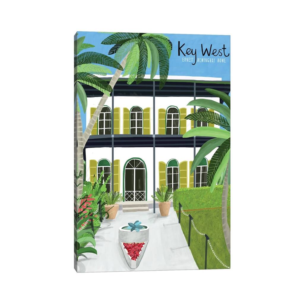iCanvas "A Key West Hemingway" by Carla Daly Canvas Print