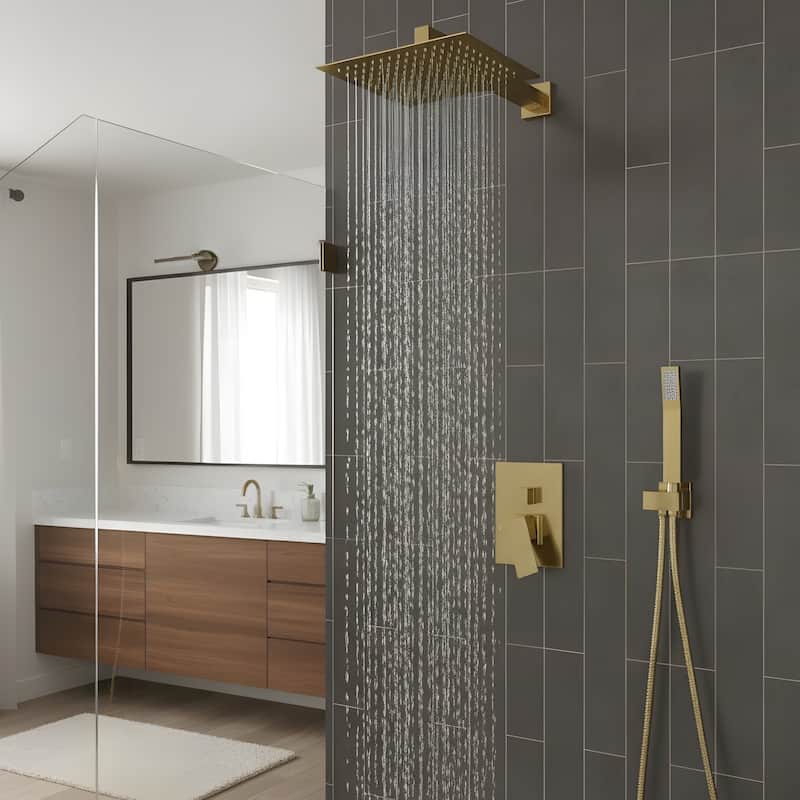 Wall Mounted Dual Shower Head Shower Set