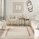 preview thumbnail 1 of 13, Nourison Glam Indoor Grey Geometric Area Rug 4' x 6' - Ivory Cream - Rectangle