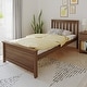 preview thumbnail 34 of 58, Max and Lily Twin Size Platform Bed Walnut