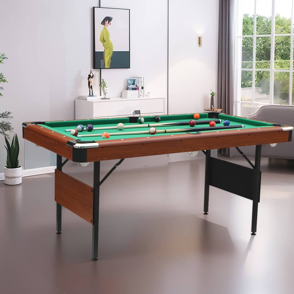 5.5 FT Billiards Table, Stable Pool Table,Portable Pool Billard Table - 5.5FT