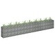 preview thumbnail 1 of 5, vidaXL Gabion Raised Bed Galvanized Steel 141.7"x11.8"x23.6"