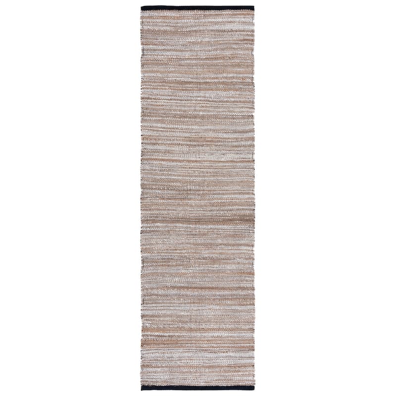SAFAVIEH Natural Fiber Sylva Casual Jute Rug - 2'3" x 8' Runner - Natural/Grey