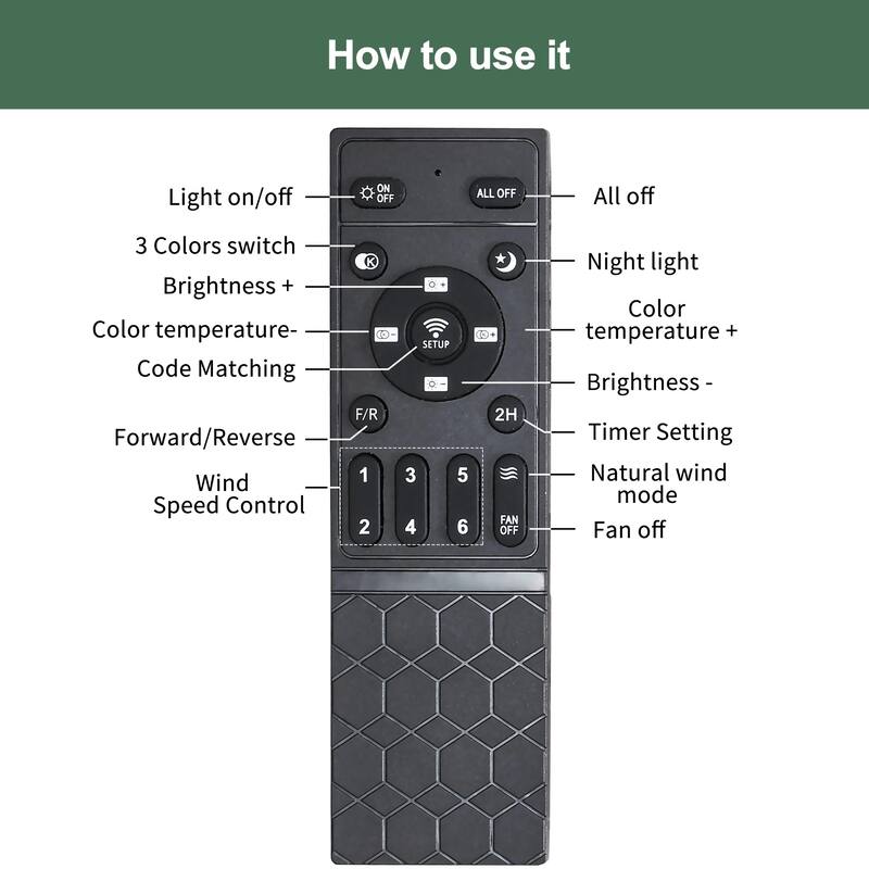 42-Inch Flush Mount Ceiling Fan with Dimmable LED & Remote - 42