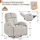 preview thumbnail 26 of 54, Power Swivel Rocker Glider Nursery Recliner with USB Port Set of 2