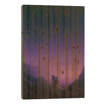 Not All Those Who Wander Are Lost Print On Wood by Stoian Hitrov - Multi-Color