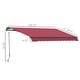preview thumbnail 5 of 17, Outsunny 10x8-foot Manual Retractable Sunshade Shelter Awning