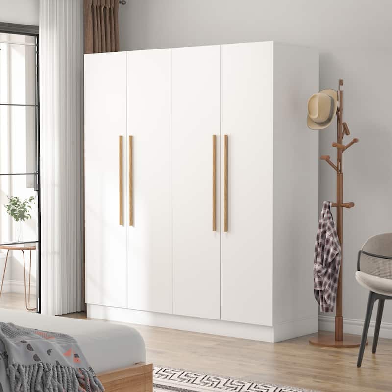 63"W x 70.9"H Armoire Two Cabinet With Four Doors Large