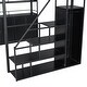 preview thumbnail 11 of 32, All-in-one Loft Bed Full Size Loft Bed Metal Bed Frame with Bookcase Stairs, Wardrobe, Lockers and Storage Shelves for Bedroom