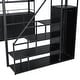 preview thumbnail 22 of 32, Full Size Metal Loft Bed with Storage Staircase and Wardrobe, Shelves