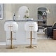 preview thumbnail 22 of 53, Porch & Den Dahlia Adjustable Bar Stool with Rounded T Footrest (Set of 2)