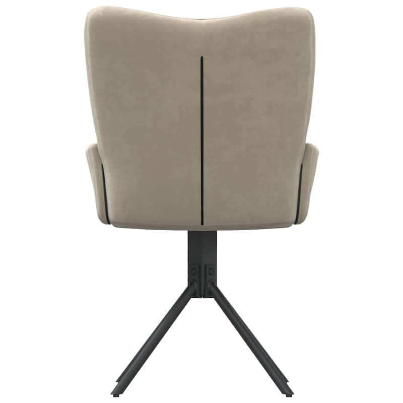 vidaXL Swivel Dining Chairs 2 Pcs Upholstered Accent Leisure Side Chair Velvet - 21.7" x 22" x 33.7"