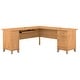 preview thumbnail 51 of 66, Bush Furniture Somerset 72W L Shaped Desk in Ash Gray