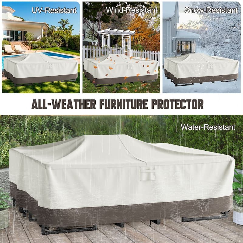 None Durable Outdoor Furniture Cover 600D Oxford Fabric