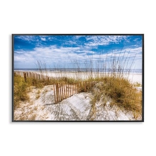 Stupell The Dunes Summer Beach Day Framed Giclee Art Design By ...