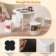 preview thumbnail 9 of 8, Gymax 5-PC Kids Table & Chair Set w/Writable Blackboard&Storage Stools