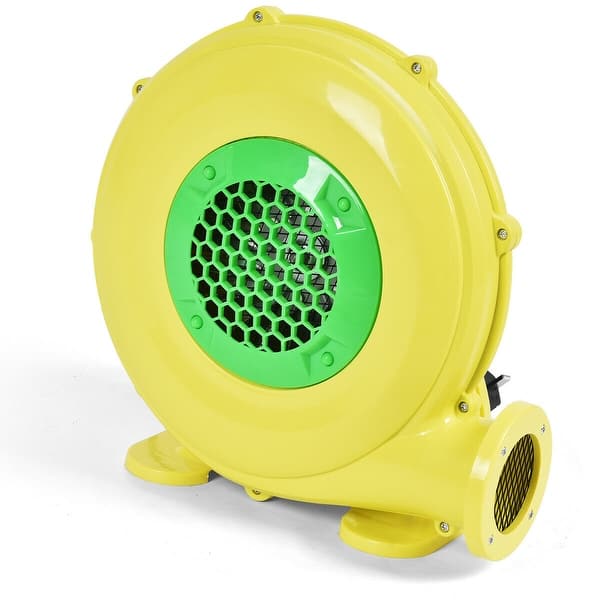 slide 2 of 9, Costway Air Blower Pump Fan 480 Watt 0.6HP For Inflatable Bounce House Yellow - 12-15 Years