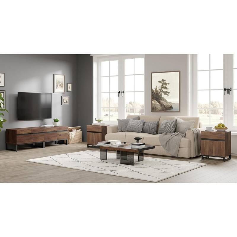 WAMPAT TV Stand and End Table Set of 3
