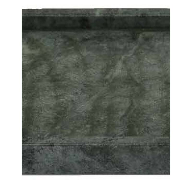Honx Foyer Accessory Tray, Raised Lip Edges, 14 Inch Dark Green Marble