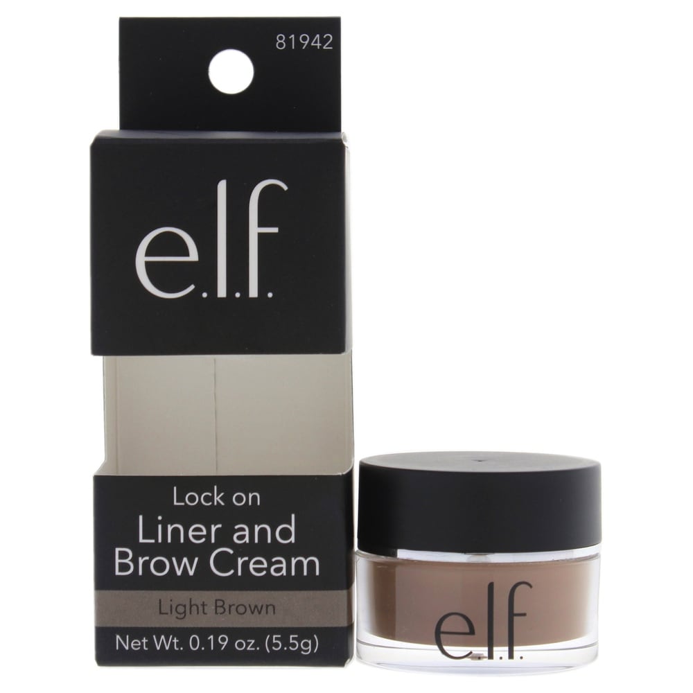 Lock On Liner And Brow Cream - Light Brown By E L F For Women - 0 19 Oz Eyeliner (Eyebrow Pencil - 1 Piece)