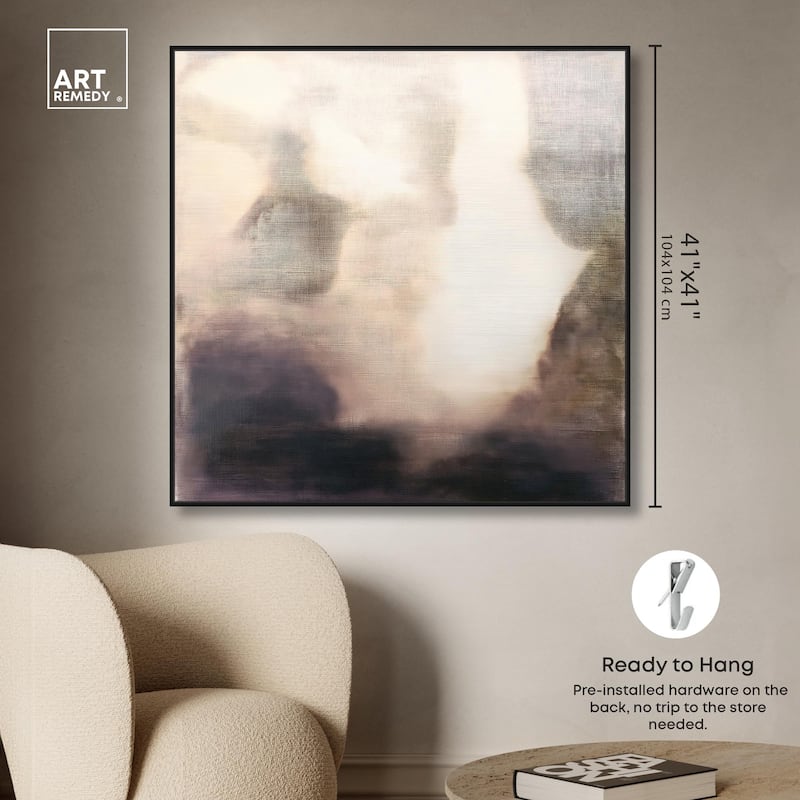 Pale Taupe I Canvas by Art Remedy