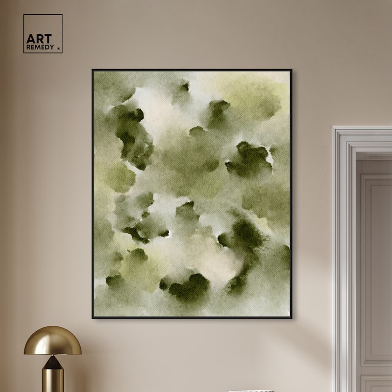 Art Remedy Scented Cedar Framed Watercolor Boho Abstracts